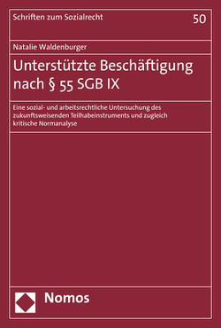 Unterstützte Beschäftigung nach § 55 SGB IX von Waldenburger,  Natalie