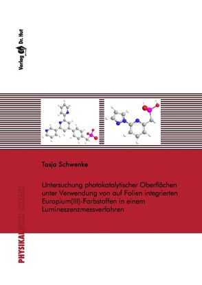Untersuchung photokatalytischer Oberflächen unter Verwendung von auf Folien integrierten Europium(III)-Farbstoffen in einem Lumineszenzmessverfahren von Schwenke,  Tasja