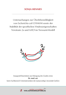 Untersuchungen zur Überlebensfähigkeit von Escherichia coli O104:H4 sowie der Stabilität der spezifischen Virulenzeigenschaften Verotoxin 2a und AAF/I im Teewurst-Modell von Hennies,  Sonja