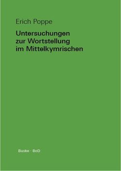 Untersuchungen zur Wortstellung im Mittelkymrischen von Poppe,  Erich