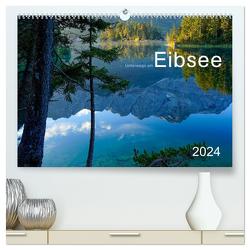 Unterwegs am Eibsee (hochwertiger Premium Wandkalender 2024 DIN A2 quer), Kunstdruck in Hochglanz von Maier,  Norbert