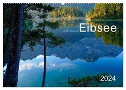 Unterwegs am Eibsee (Wandkalender 2024 DIN A2 quer), CALVENDO Monatskalender von Maier,  Norbert