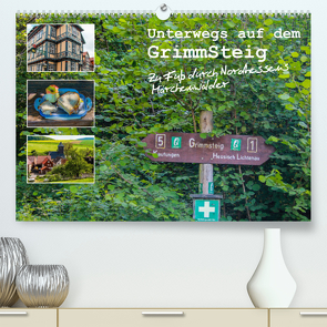 Unterwegs auf dem GrimmSteig – Zu Fuß durch Nordhessens Märchenwälder (Premium, hochwertiger DIN A2 Wandkalender 2023, Kunstdruck in Hochglanz) von Bering,  Thomas