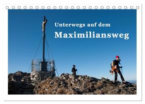 Unterwegs auf dem Maximiliansweg (Tischkalender 2024 DIN A5 quer), CALVENDO Monatskalender von Haas und Nicki Sinanis,  Bettina