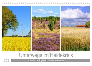 Unterwegs im Heidekreis (Wandkalender 2024 DIN A3 quer), CALVENDO Monatskalender von Scheffbuch,  Gisela