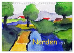 Unterwegs im Norden 2024 (Wandkalender 2024 DIN A4 quer), CALVENDO Monatskalender von Kwiatkowski,  Wolfgang