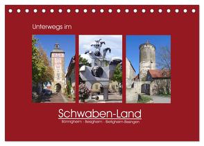 Unterwegs im Schwaben-Land (Tischkalender 2024 DIN A5 quer), CALVENDO Monatskalender von Keller,  Angelika