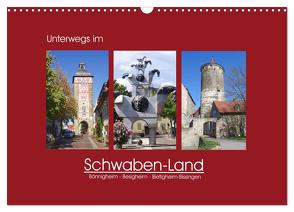 Unterwegs im Schwaben-Land (Wandkalender 2024 DIN A3 quer), CALVENDO Monatskalender von Keller,  Angelika