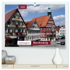 Unterwegs in Backnang (hochwertiger Premium Wandkalender 2024 DIN A2 quer), Kunstdruck in Hochglanz von Keller,  Angelika