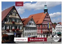 Unterwegs in Backnang (Wandkalender 2024 DIN A2 quer), CALVENDO Monatskalender von Keller,  Angelika