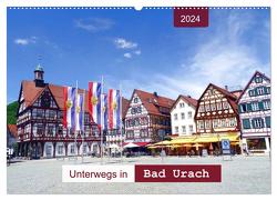 Unterwegs in Bad Urach (Wandkalender 2024 DIN A2 quer), CALVENDO Monatskalender von Keller,  Angelika