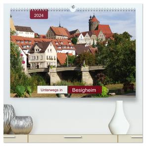 Unterwegs in Besigheim (hochwertiger Premium Wandkalender 2024 DIN A2 quer), Kunstdruck in Hochglanz von Keller,  Angelika