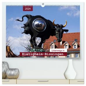 Unterwegs in Bietigheim-Bissingen (hochwertiger Premium Wandkalender 2024 DIN A2 quer), Kunstdruck in Hochglanz von Keller,  Angelika