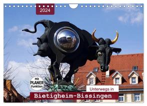 Unterwegs in Bietigheim-Bissingen (Wandkalender 2024 DIN A4 quer), CALVENDO Monatskalender von Keller,  Angelika