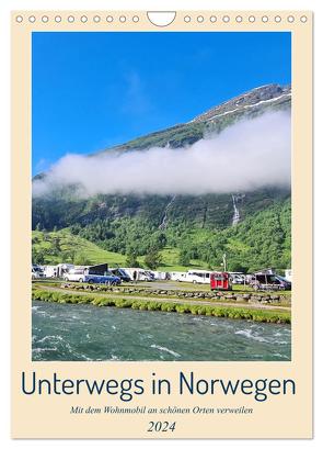Unterwegs in Norwegen – Mit dem Wohnmobil an schönen Orten verweilen (Wandkalender 2024 DIN A4 hoch), CALVENDO Monatskalender von Bussenius,  Beate