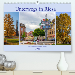 Unterwegs in Riesa (Premium, hochwertiger DIN A2 Wandkalender 2022, Kunstdruck in Hochglanz) von Seifert,  Birgit
