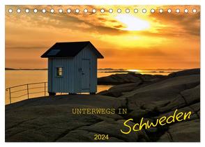 Unterwegs in Schweden (Tischkalender 2024 DIN A5 quer), CALVENDO Monatskalender von Falke,  Manuela