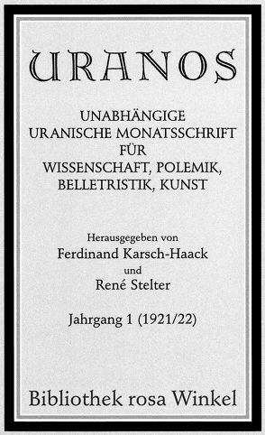 Uranos von Karsch-Haack,  Ferdinand, Schmidtke,  Sabine, Stelter,  René