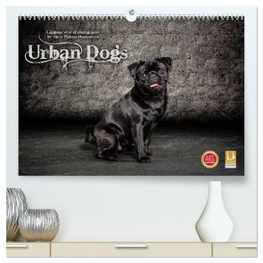 Urban Dogs – Hundekalender der anderen Art (hochwertiger Premium Wandkalender 2024 DIN A2 quer), Kunstdruck in Hochglanz von Pinkoss Photostorys,  Oliver