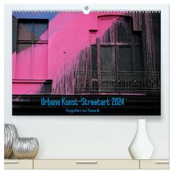 Urbane Kunst – Streetart 2024 (hochwertiger Premium Wandkalender 2024 DIN A2 quer), Kunstdruck in Hochglanz von M.,  Thomas