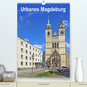 Urbanes Magdeburg (Premium, hochwertiger DIN A2 Wandkalender 2022, Kunstdruck in Hochglanz) von Bussenius,  Beate