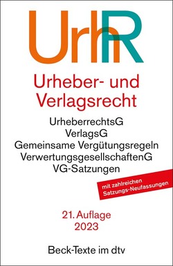 Urheber- und Verlagsrecht von Hillig,  Hans-Peter