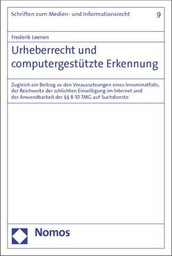 Urheberrecht und computergestützte Erkennung von Leenen,  Frederik