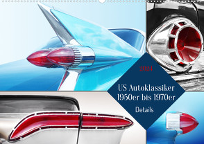 US Autoklassiker 1950er bis 1970er Details (Wandkalender 2024 DIN A2 quer) von Gube,  Beate