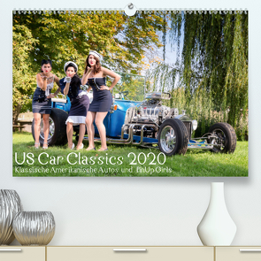 US Car Classics 2020 – Klassische amerikanische Autos und PinUp Girls (Premium, hochwertiger DIN A2 Wandkalender 2020, Kunstdruck in Hochglanz) von Suhl,  Michael