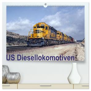 US Diesellokomotiven (hochwertiger Premium Wandkalender 2024 DIN A2 quer), Kunstdruck in Hochglanz von Schulz-Dostal,  Michael