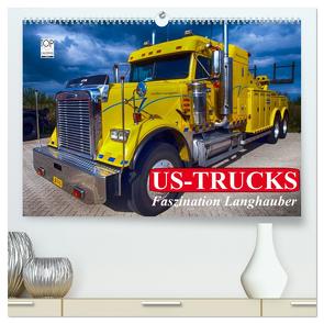 US-Trucks. Faszination Langhauber (hochwertiger Premium Wandkalender 2024 DIN A2 quer), Kunstdruck in Hochglanz von Stanzer,  Elisabeth