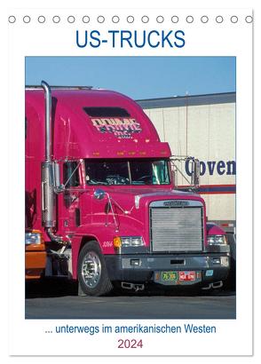 US-Trucks … unterwegs im amerikanischen Westen – Monatsplaner (Tischkalender 2024 DIN A5 hoch), CALVENDO Monatskalender von Meißner,  Daniel