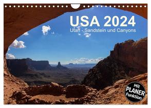 USA 2024 Utah – Sandstein und Canyons (Wandkalender 2024 DIN A4 quer), CALVENDO Monatskalender von Zimmermann,  Frank