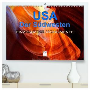 USA Der Südwesten – Einzigartige Monumente (hochwertiger Premium Wandkalender 2024 DIN A2 quer), Kunstdruck in Hochglanz von Rucker,  Michael