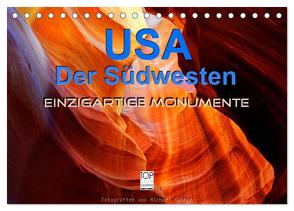 USA Der Südwesten – Einzigartige Monumente (Tischkalender 2024 DIN A5 quer), CALVENDO Monatskalender von Rucker,  Michael