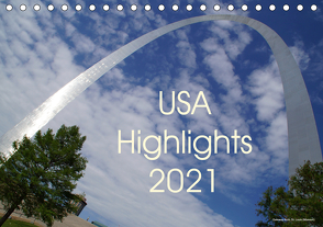 USA Highlights 2021 (Tischkalender 2021 DIN A5 quer) von Neudecker,  Tina