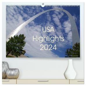 USA Highlights 2024 (hochwertiger Premium Wandkalender 2024 DIN A2 quer), Kunstdruck in Hochglanz von Neudecker,  Tina