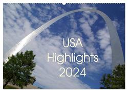 USA Highlights 2024 (Wandkalender 2024 DIN A2 quer), CALVENDO Monatskalender von Neudecker,  Tina
