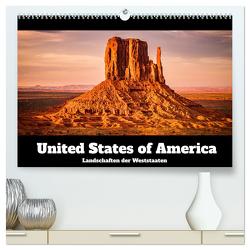 USA: Landschaften der Weststaaten (hochwertiger Premium Wandkalender 2024 DIN A2 quer), Kunstdruck in Hochglanz von Westermann,  Dennis