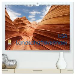 USA Landschaftskalender (hochwertiger Premium Wandkalender 2024 DIN A2 quer), Kunstdruck in Hochglanz von Leitz,  Patrick