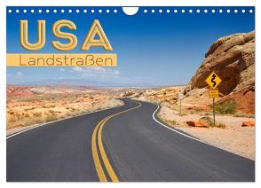 USA Landstraßen (Wandkalender 2024 DIN A4 quer), CALVENDO Monatskalender von Viola,  Melanie