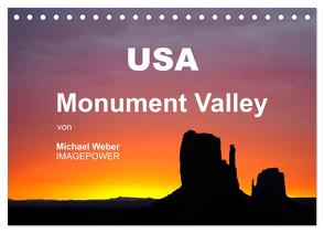 USA – Monument Valley (Tischkalender 2024 DIN A5 quer), CALVENDO Monatskalender von Weber,  Michael