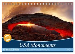 USA Monuments – Landschaften die beeindrucken (Tischkalender 2024 DIN A5 quer), CALVENDO Monatskalender von Rucker,  Michael