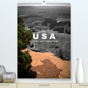 USA – Schwarz weiss Farbenspiel / CH-Version (Premium, hochwertiger DIN A2 Wandkalender 2021, Kunstdruck in Hochglanz) von Stut Artwork,  Mona