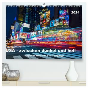 USA – Zwischen dunkel und hell (hochwertiger Premium Wandkalender 2024 DIN A2 quer), Kunstdruck in Hochglanz von Hans Steffl,  Mike