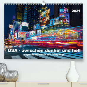 USA – Zwischen dunkel und hell (Premium, hochwertiger DIN A2 Wandkalender 2021, Kunstdruck in Hochglanz) von Hans Steffl,  Mike