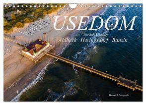 USEDOM Die drei Seebäder Ahlbeck – Heringsdorf – Bansin (Wandkalender 2024 DIN A4 quer), CALVENDO Monatskalender von Dieterich,  Werner