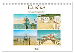 Usedom – ein Traumreiseziel (Tischkalender 2024 DIN A5 quer), CALVENDO Monatskalender von Schwarze,  Nina