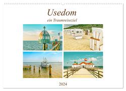 Usedom – ein Traumreiseziel (Wandkalender 2024 DIN A2 quer), CALVENDO Monatskalender von Schwarze,  Nina