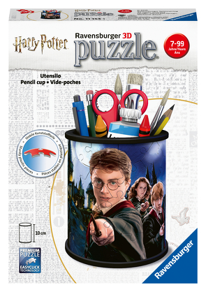 Ravensburger 3D Puzzle 11154 – Utensilo Harry Potter – 54 Teile – Stiftehalter für Harry Potter Fans ab 6 Jahren, Schreibtisch-Organizer für Kinder